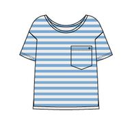 MADS NØRGAARD Organic Jersey Stripe Torva Tee