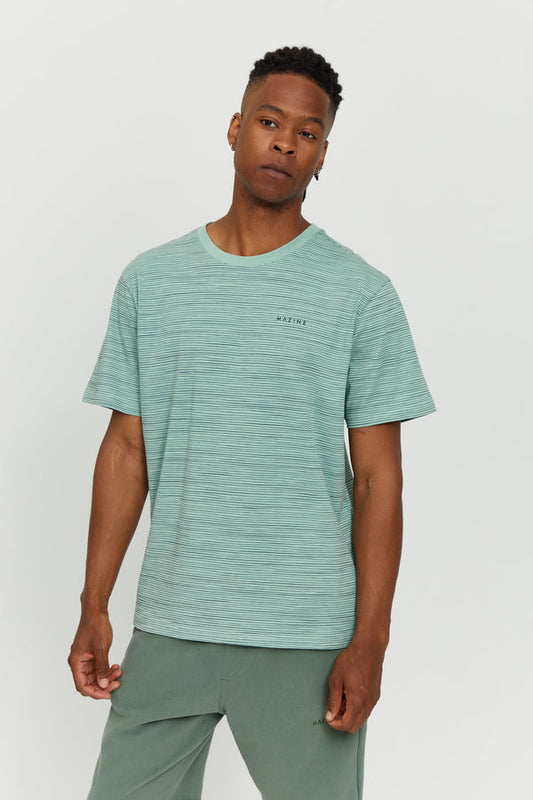 Mazine Keith Striped T in cobalt green/night blue
