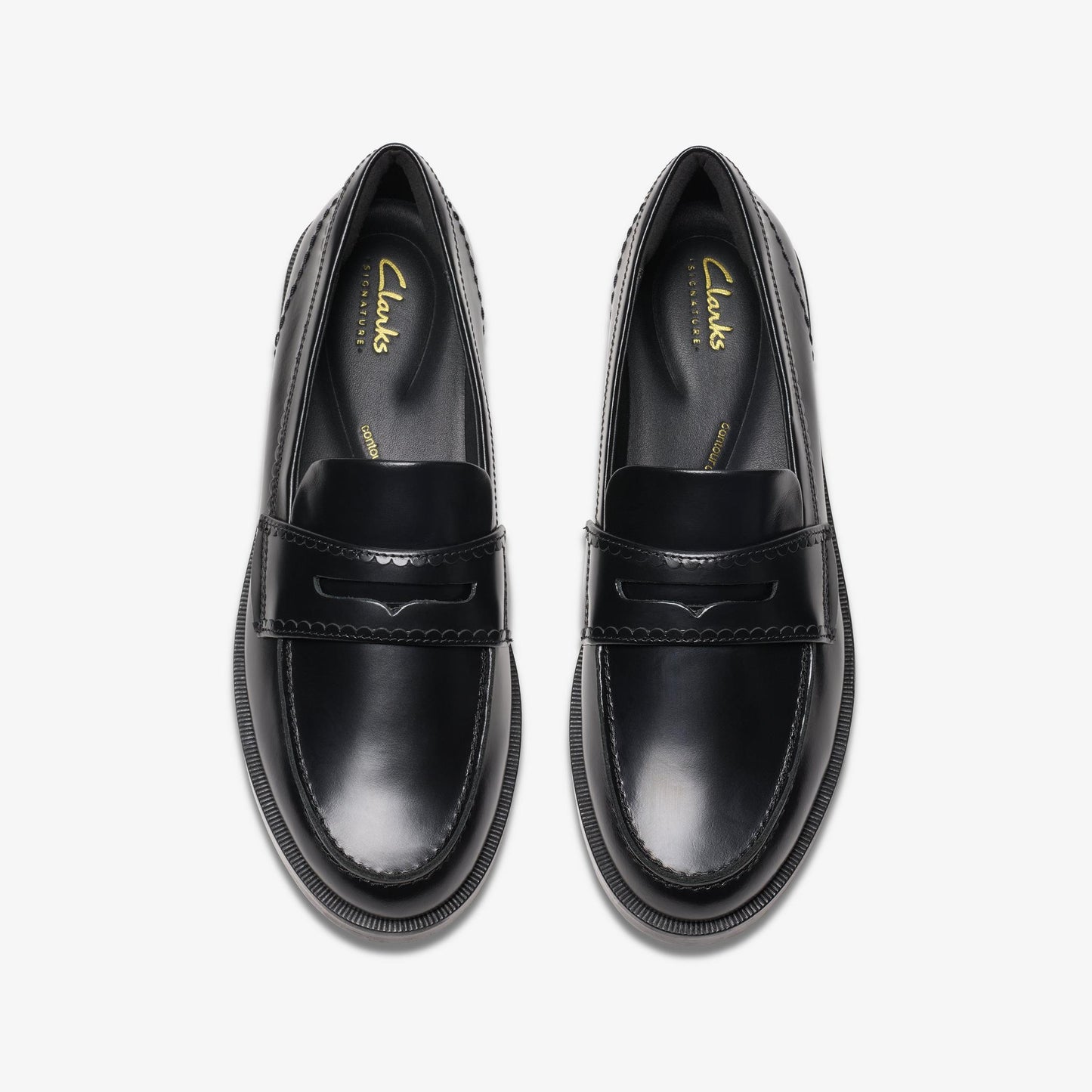 Clarks Straven Edge Black Leather