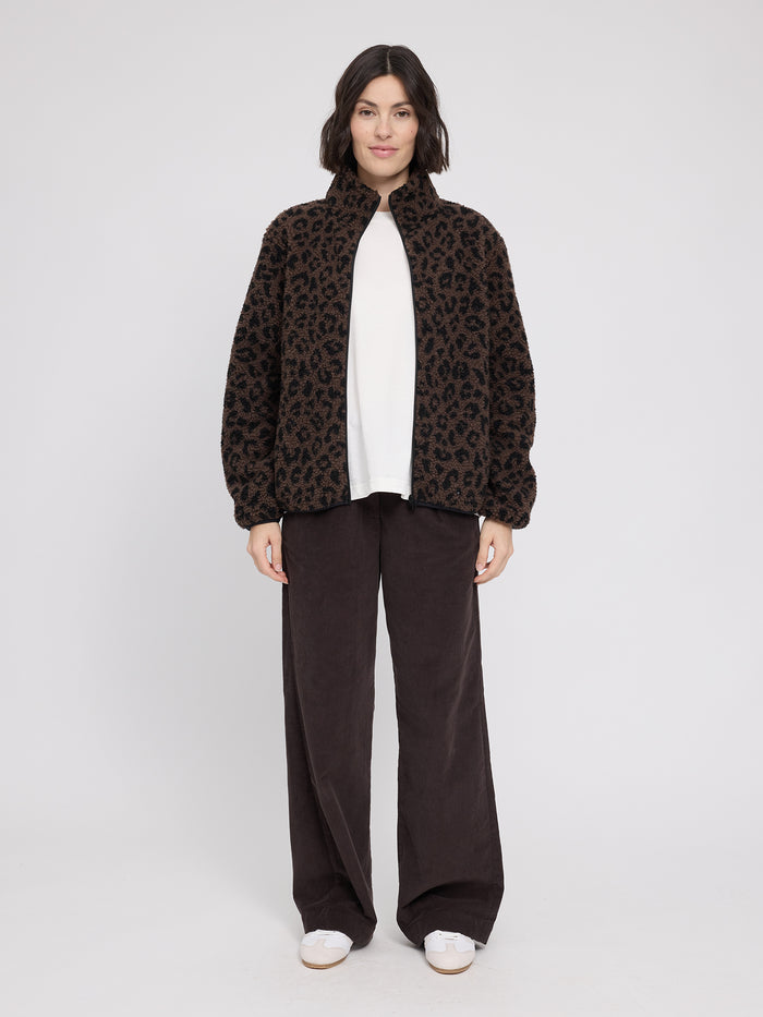 Mazine Printed Teddy-Fleece Jacket (Damen)