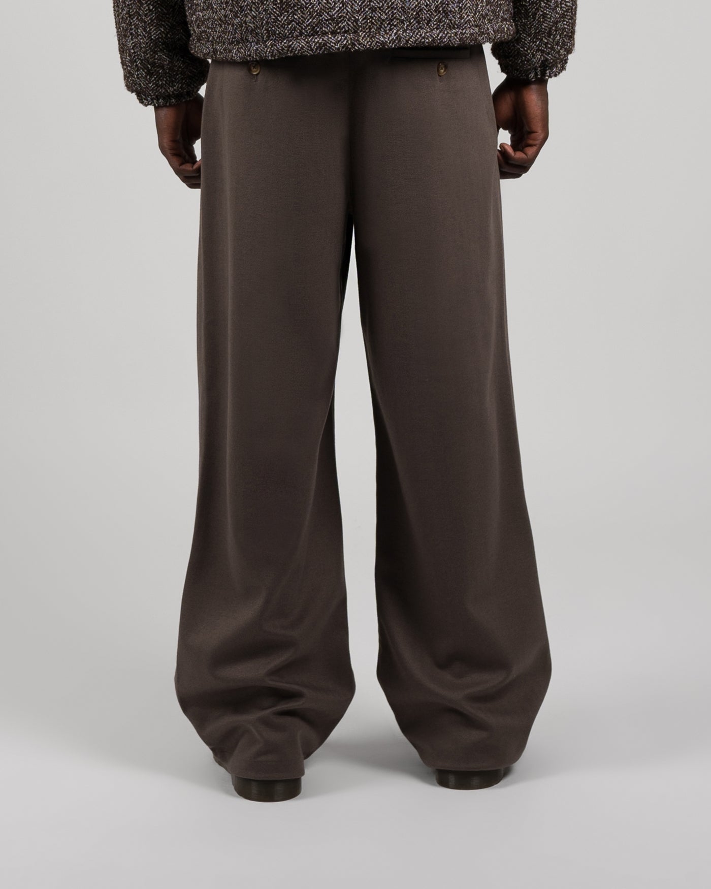 Prohibited Powder Pleated Pants - Brown - weitere Ansicht