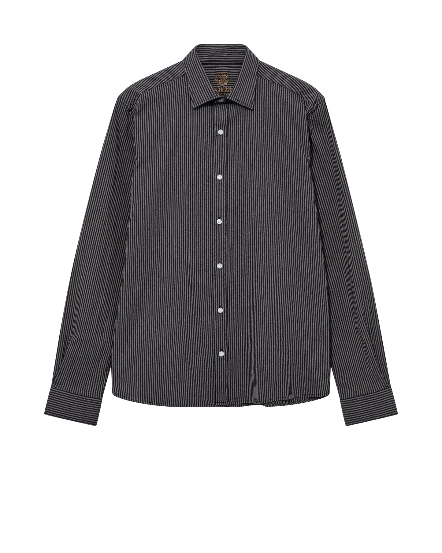 Mos Mosh Gallery MMGMarco Oxford Stripe Shirt in Salute Navy