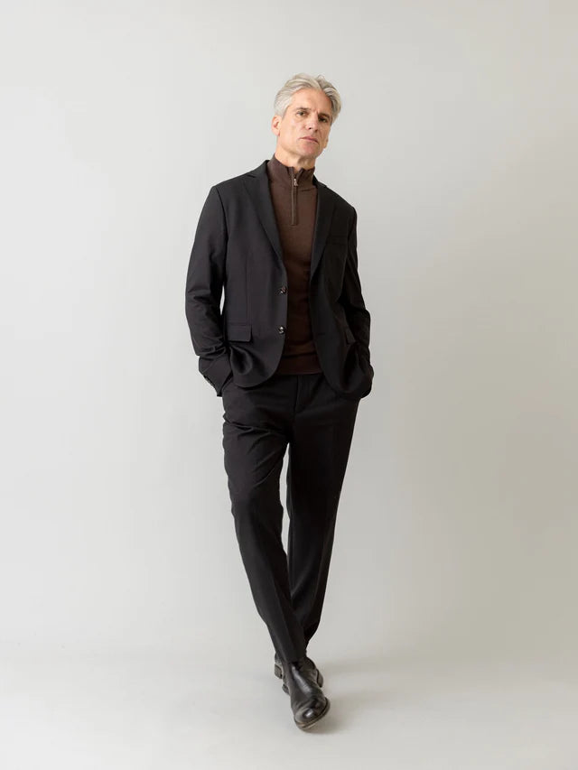 Mos Mosh Gallery MMGJones Dynamic Luxe Pant in Schwarz