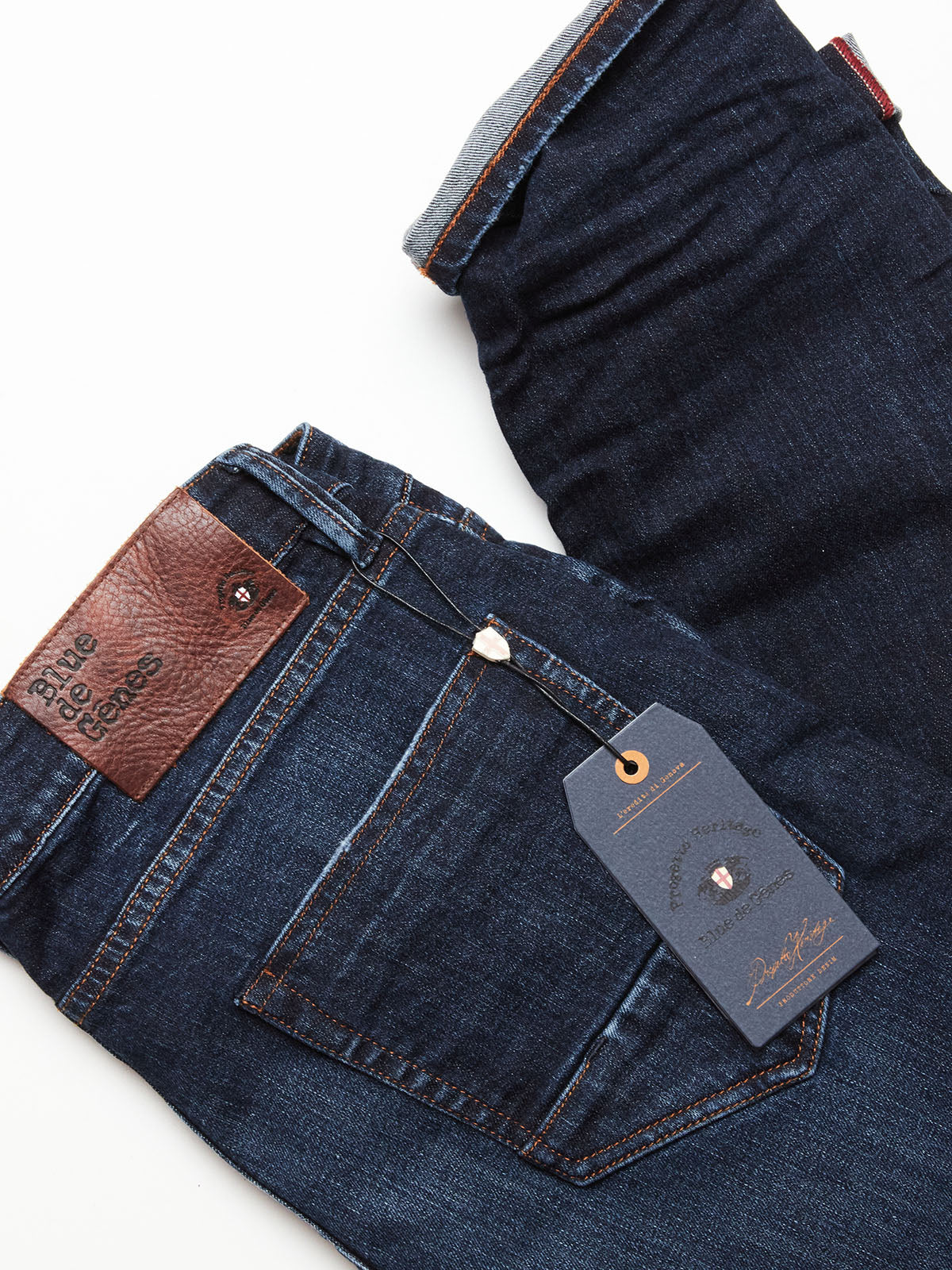 Blue de Gênes Vinci 3048 Dark Jeans in Mid Blue Denim