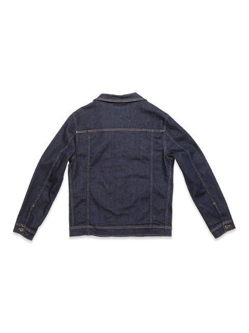 Blue De genes Cosimo Trucker Jacket in Dark Blue Denim
