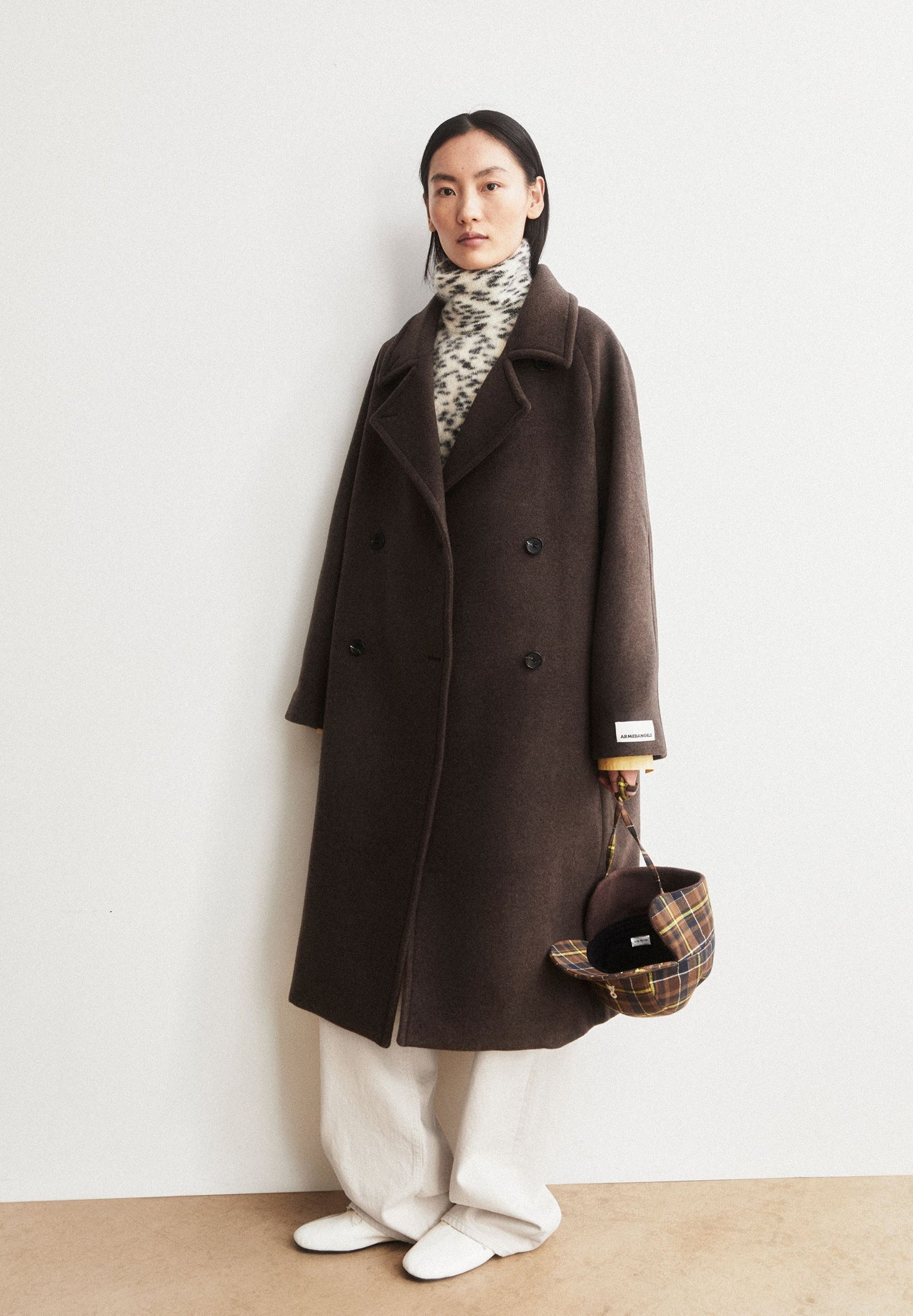 Armedangels Wool Double-breasted Coat Damen