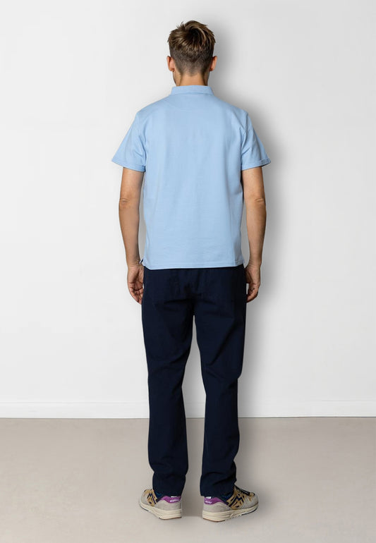 Clean Cut Copenhagen Silkeborg Stretch Polo FS25 in Light Blue