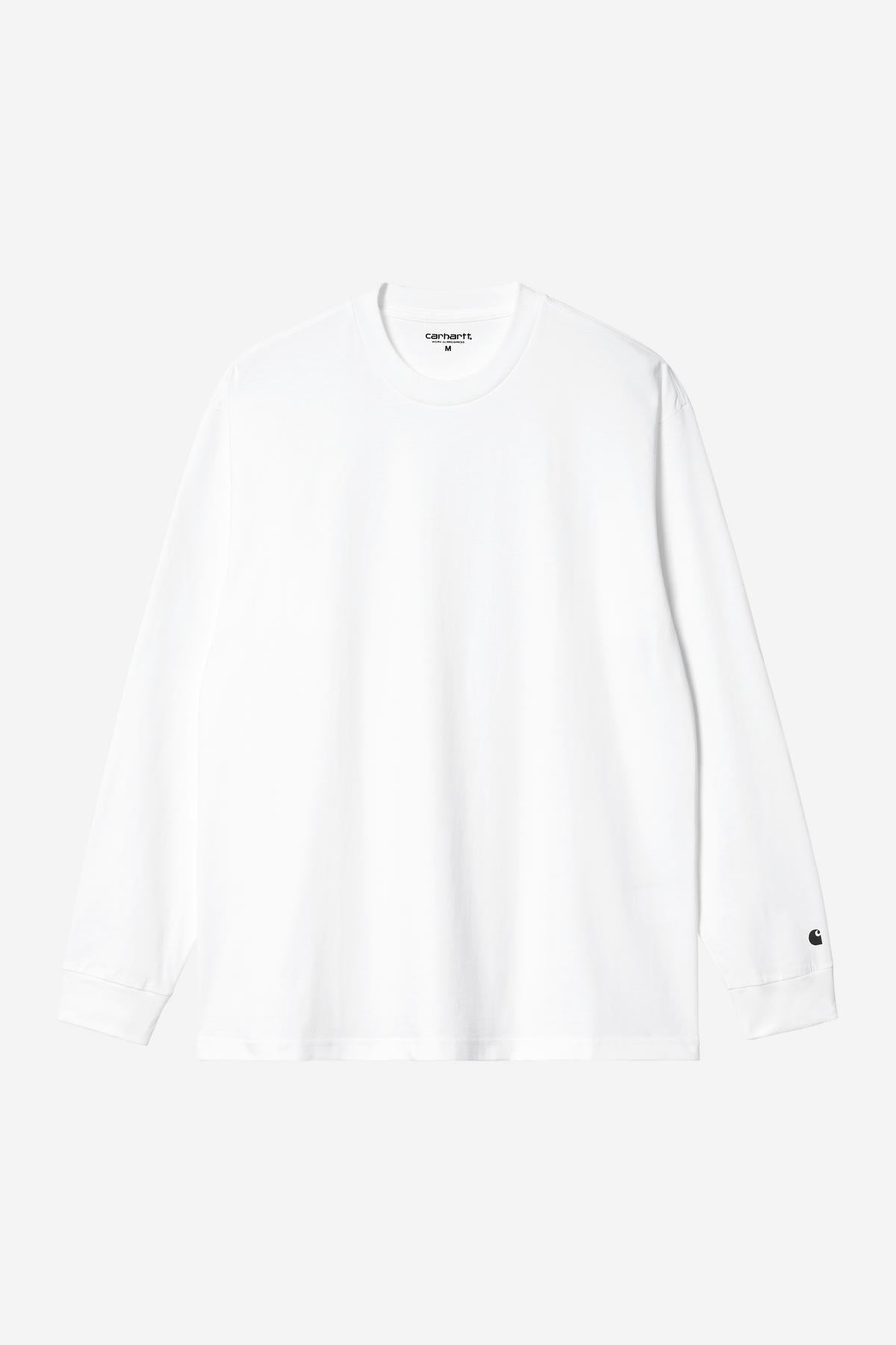Carhartt WIP L/S Base T-Shirt 100 % Cotton Black / White