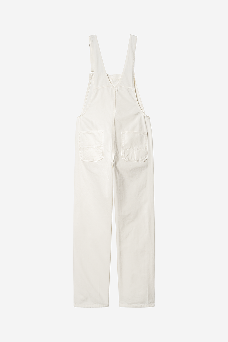Carhartt WIP W' Bib Overall 100% Cotton white rinsed