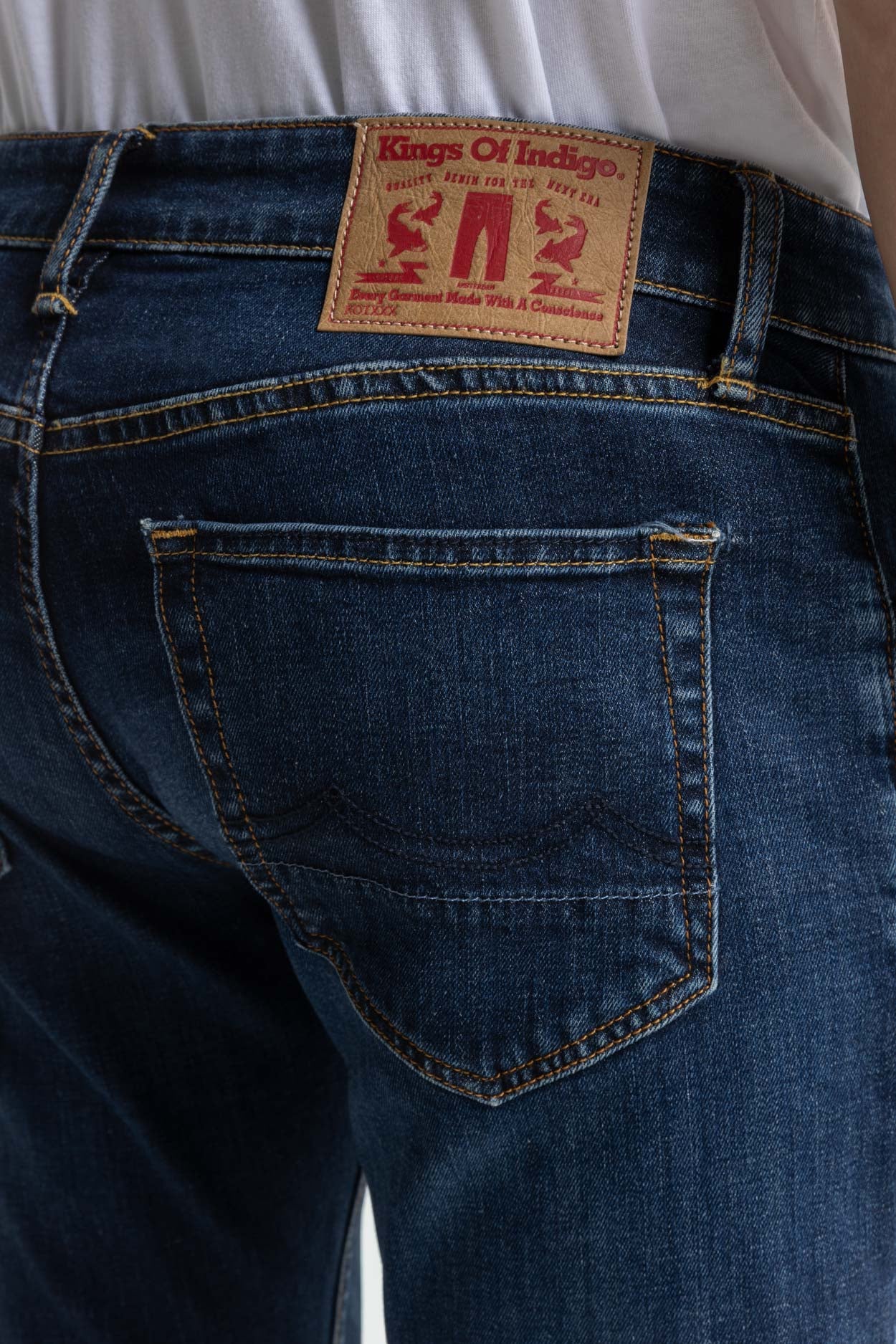 Kings Of Indigo CHARLES Denim Pant in CLEAN MEDIUM USED