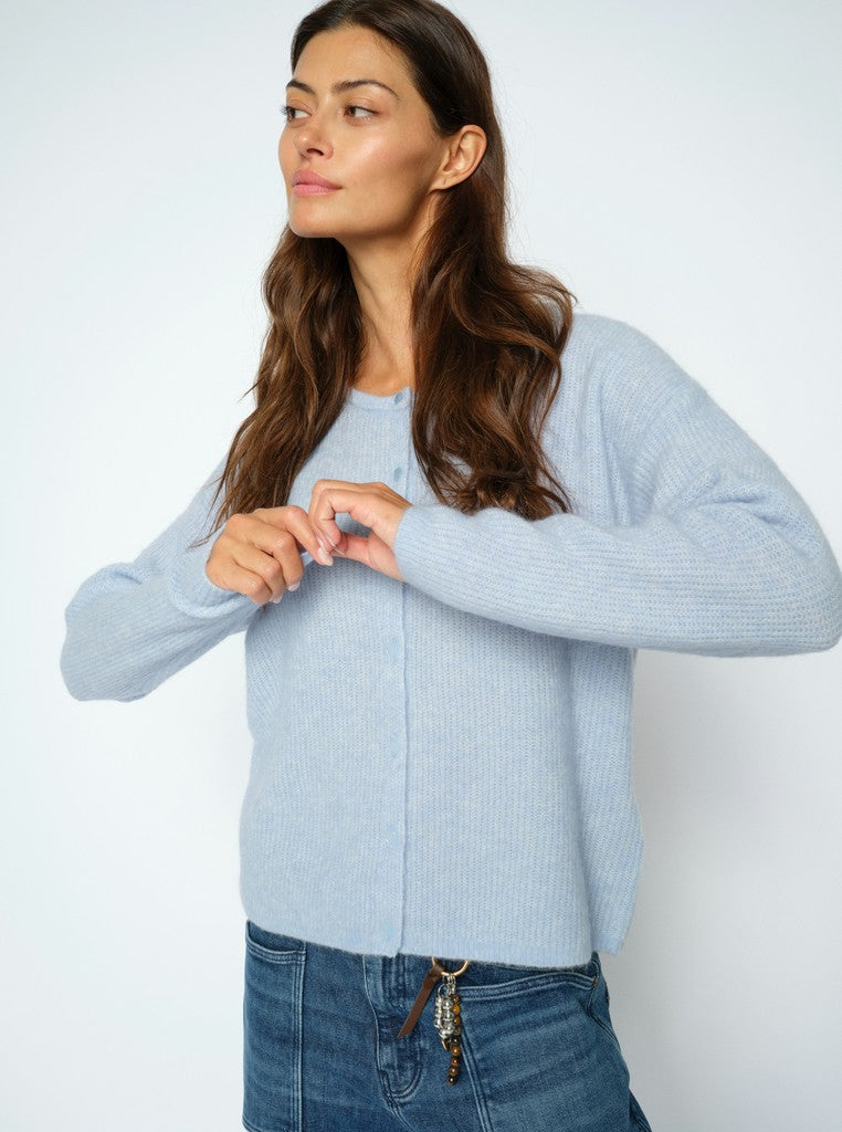 MosMosh MMAlmine Knit Cardigan in Cashmere Blue