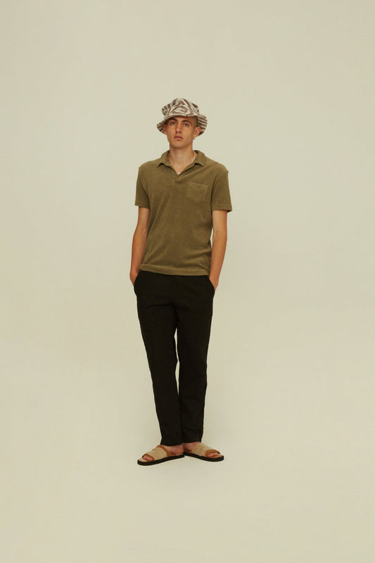 OAS Khaki Polo Terry Shirt