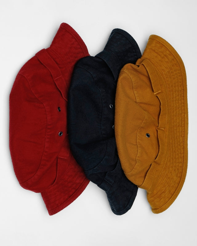 Pike Brothers 1966 Boonie Hat Moleskin Sulphur Black
