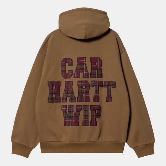 Carhartt WIP Hooded Wiles Sweat Cotton/Polyester Sweat, 420 g/m² in Hamilton Brown