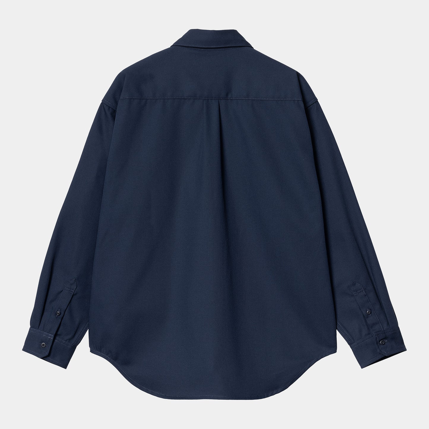 Carhartt Wip L/S Module Script Shirt FW24 in Air Force Blue/Weiß/rigid