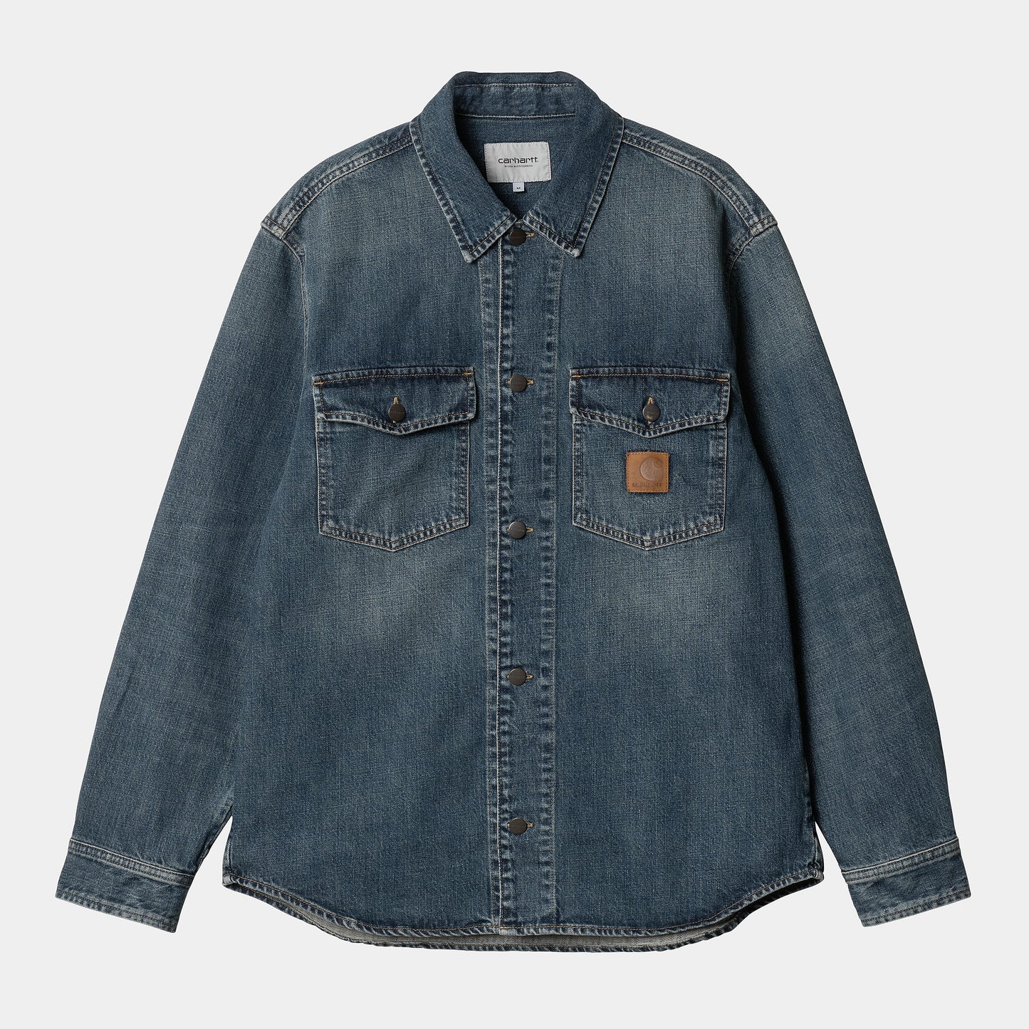 Carhartt WIP Lincoln Shirt Jac Pre Summer 2025 in Blau/worn used wash