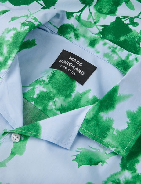 Mads Nørgaard Organic Cotton Poplin Kenji AOP Shirt SS FS25 hu
