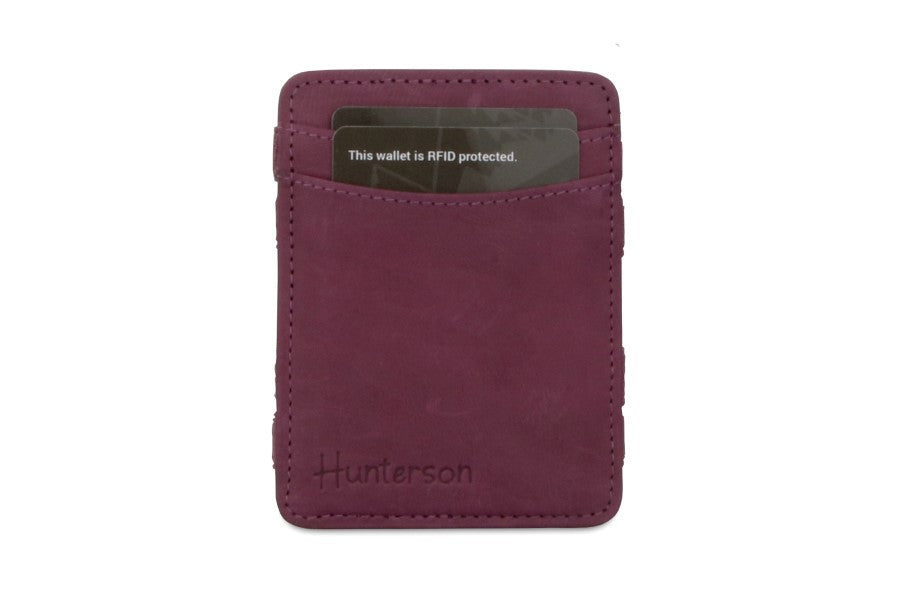 Hunterson Magic Coin Wallet RFID in Violett