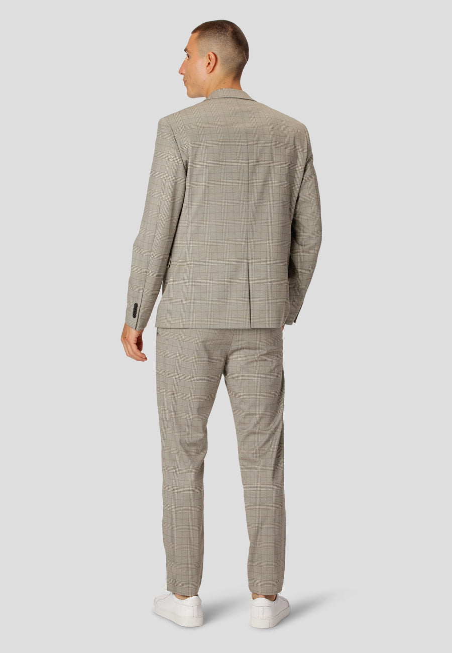 Ivan Pant in farbe Khaki kariert von Clean Cut Copenhagen in Moderenen Style.