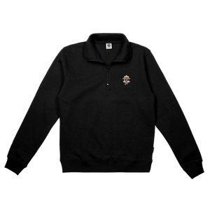 The Dudes Stoney Zip Sweatshirt Caviar | Stylefamilyshop