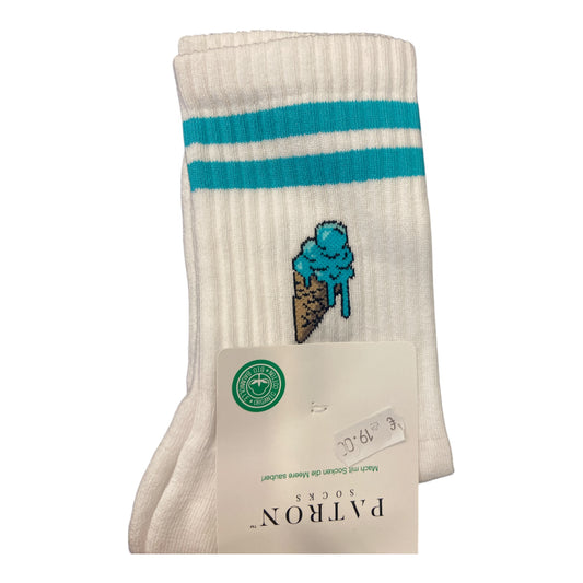 Patron Eistüten Sportsocken, weiss