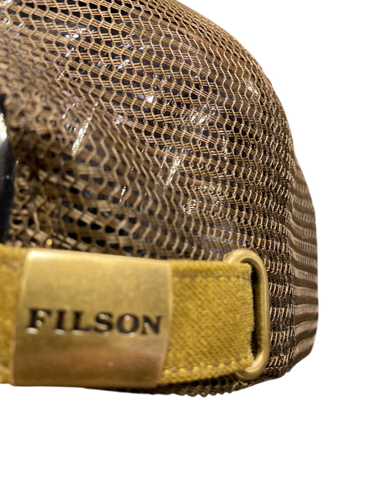 Filson SCENIC WAXED LOGGER MESH CAP OIL FINISH TIN CLOTH