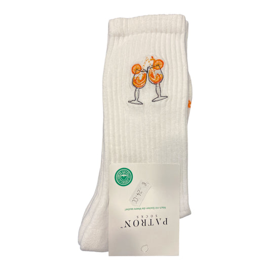 Patron Aperol Spritz Sportsocken in weiss