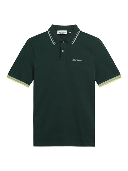 Ben Sherman SIGNATURE PIQUE POLO POLOS in FOREST