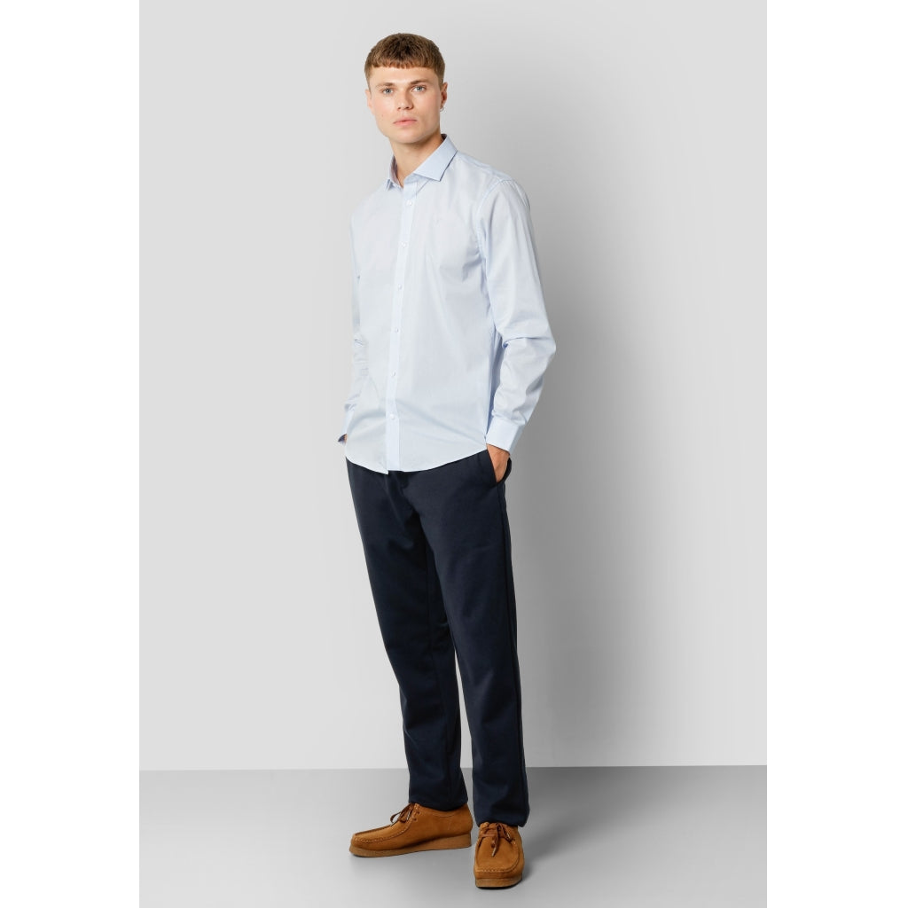 CLEAN CUT COPENHAGEN LONDONSTRETCHNANOSHIRT L/S in Light Blue