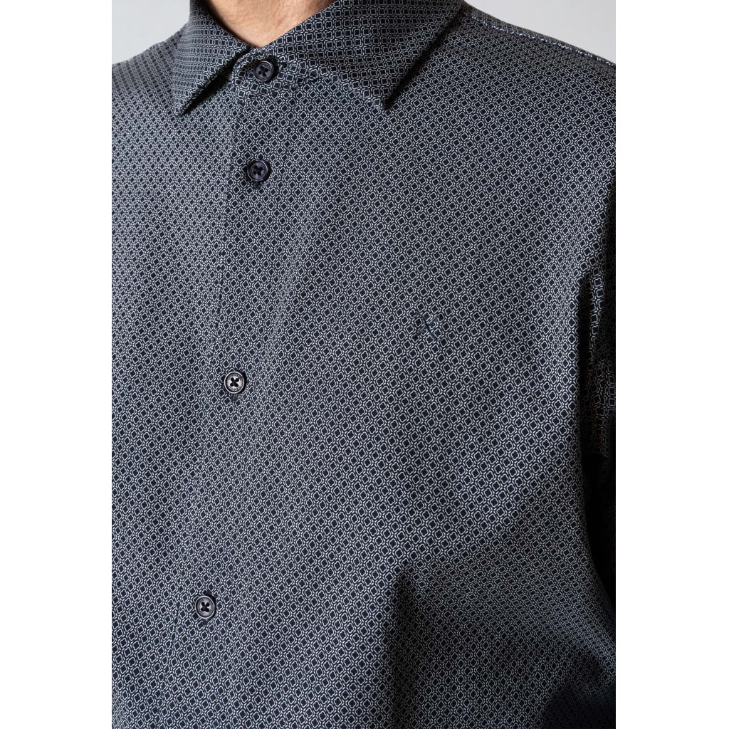 Clean Cut Copenhagen Clean Formal AOP Stretch Shirt L/S