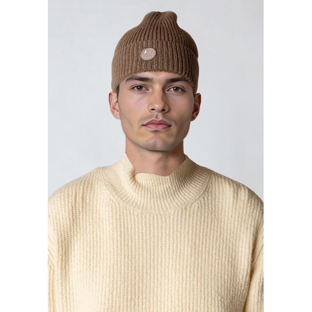 Clean Cut Copenhagen Patrick Beanie in Brindle beige