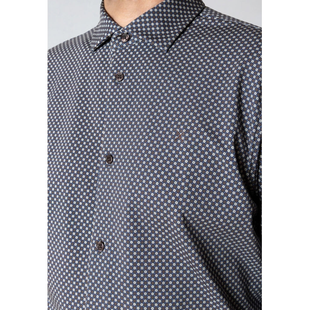 Clean Cut Copenhagen Clean Formal AOP Stretch Shirt L/S