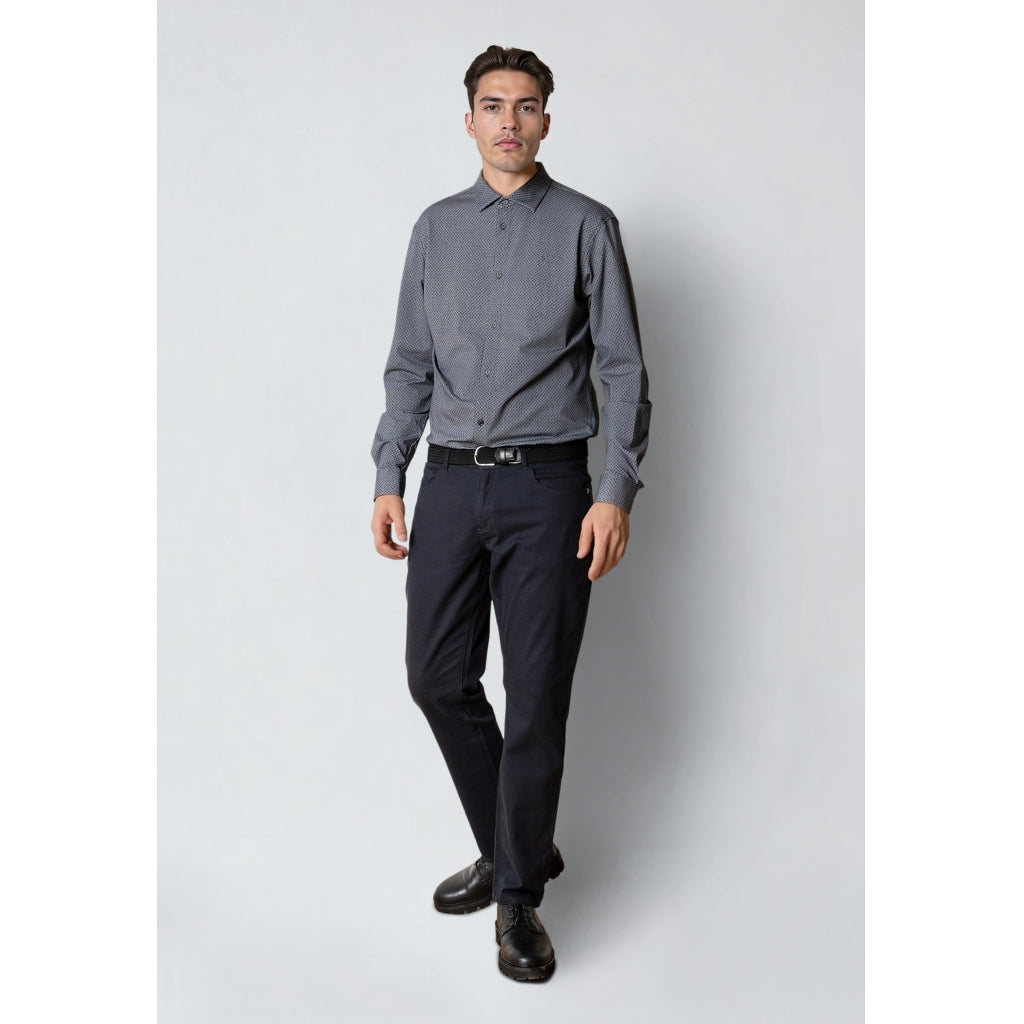 Clean Cut Copenhagen Clean Formal AOP Stretch Shirt L/S