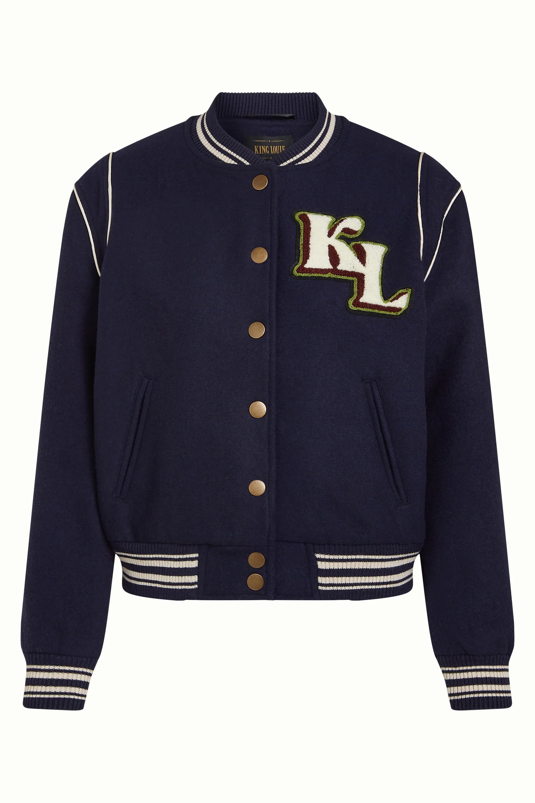 King Louie Varsity Jacket Arizona Damen HW26 in Evening Blue