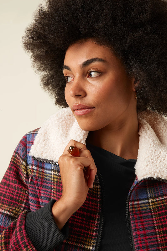 King Louie Arizona Jacket Banda Check Damen HW26