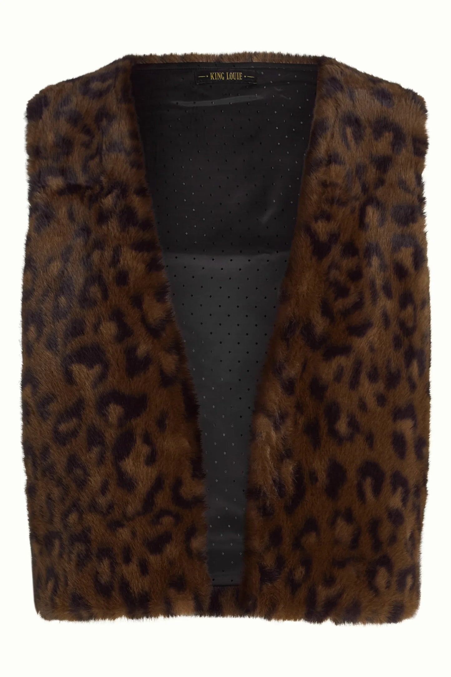 King Louie Viva Gilet Billy Damen HW26 in Rum Brown