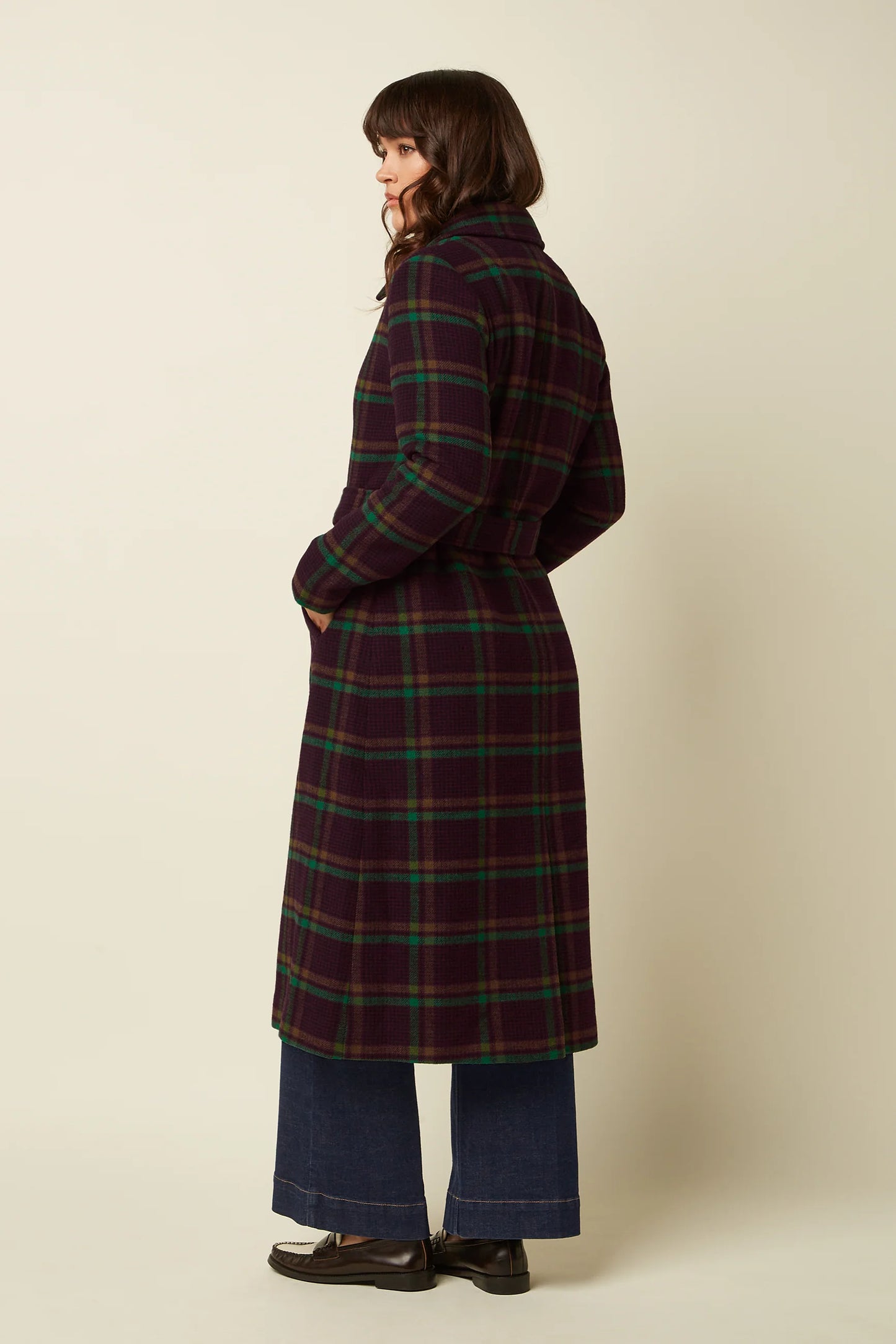King Louie Arabella Coat Vera Check Damen HW26 in Porto Red