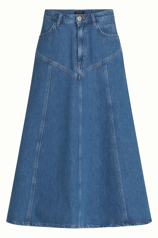 King Louie Dolly Skirt Stone Denim Damen HW26