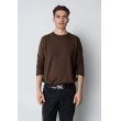 Clean Cut Copenhagen Claude crewneck knit in Brown Melangè