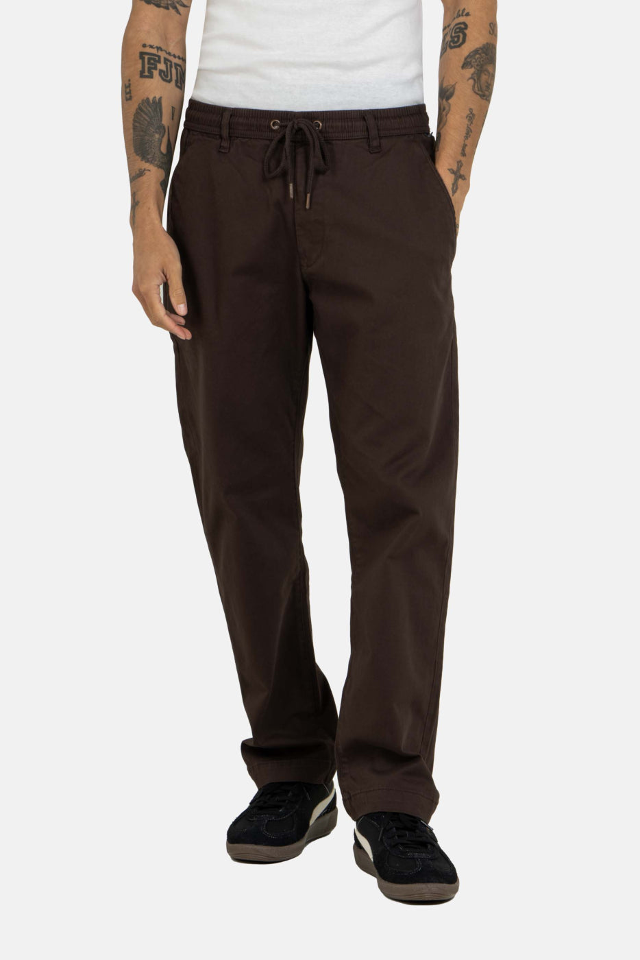 Reell Reflex Loose Chino Men Pants in Coffee