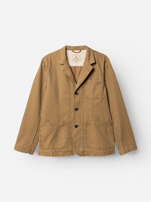 Blue De Genes BGgabbiano Rory Blazer in Khaki
