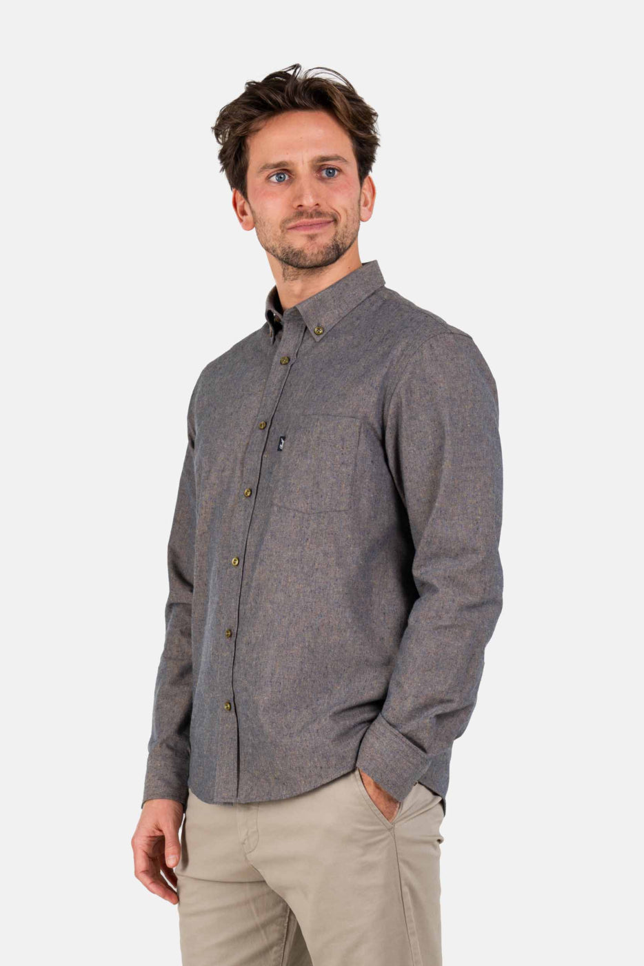 REELL Nordic Shirt in Amber Sky
