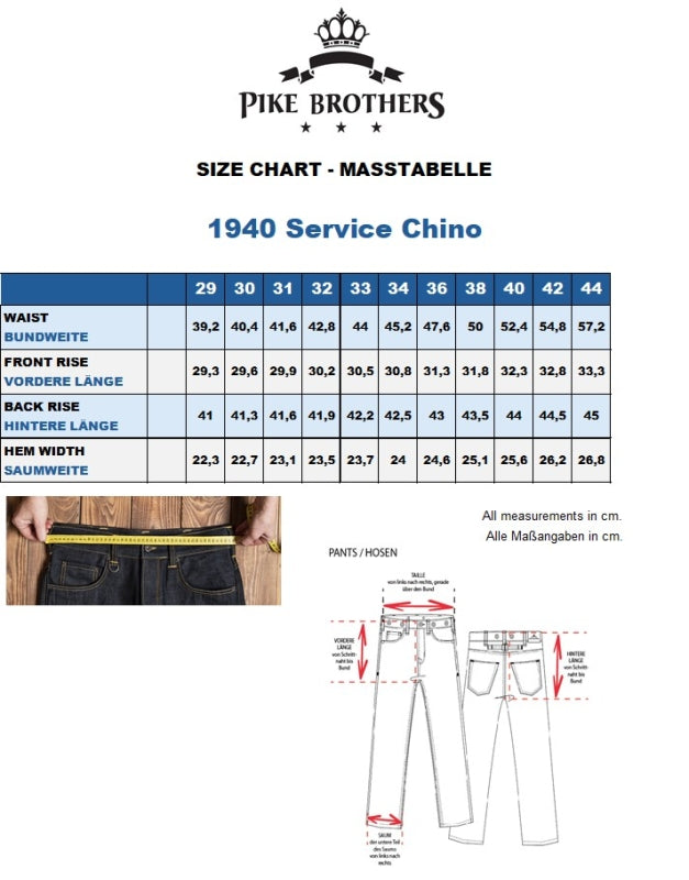 Pike Brothers 1940 Service Chino Leesville khaki