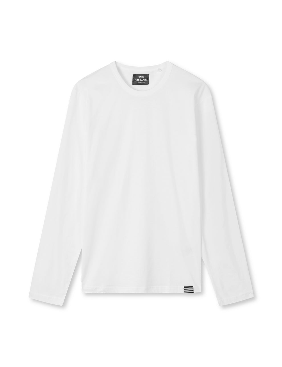 Mads Nørgaard Organic Thor Tee LS HW24 in Weiß