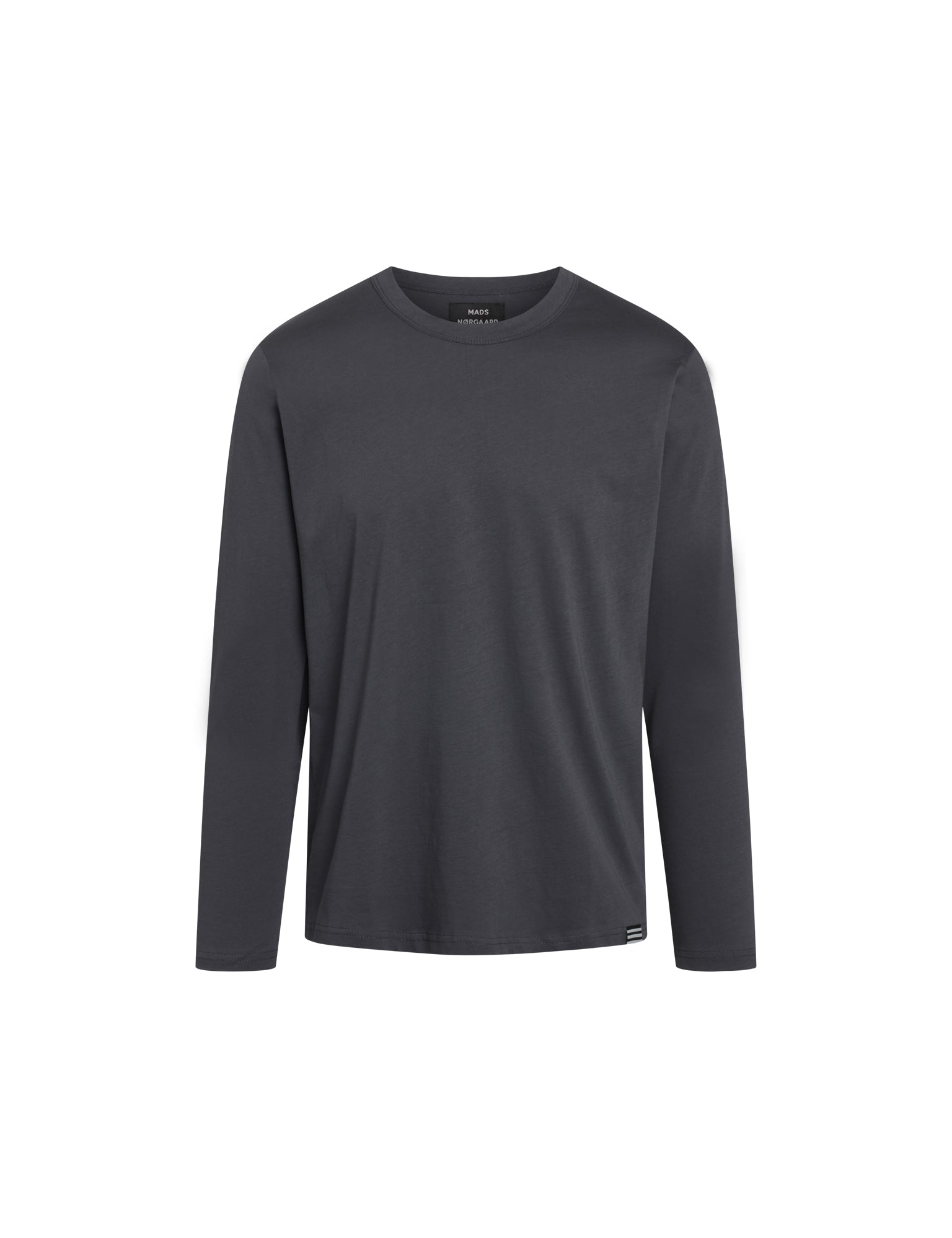 Mads Nørgaard Organic Thor Tee LS HW24 in Dark Grey