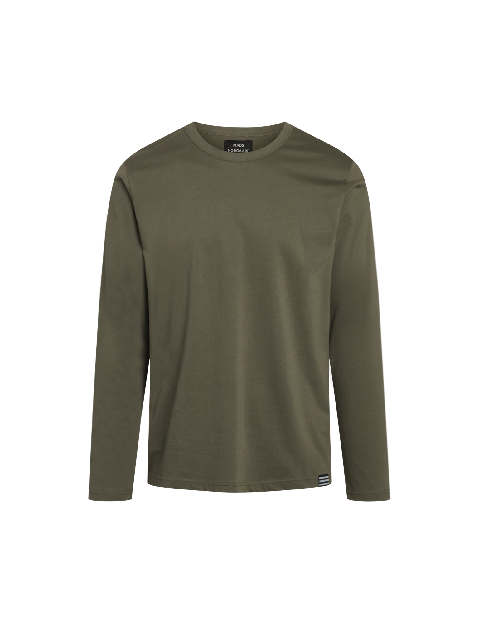 Mads Nørgaard Organic Thor Tee LS HW24 in Army