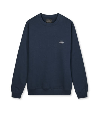 Mads Nørgaard Standard Crew Logo Sweat HW24 in Parisian Night