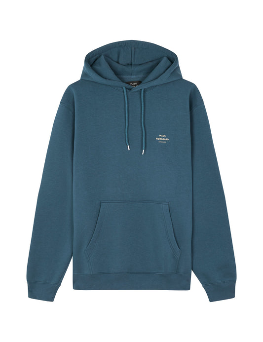 Mads Nørgaard Standard Hoodie Logo Sweat HW24 in Midnight Navy
