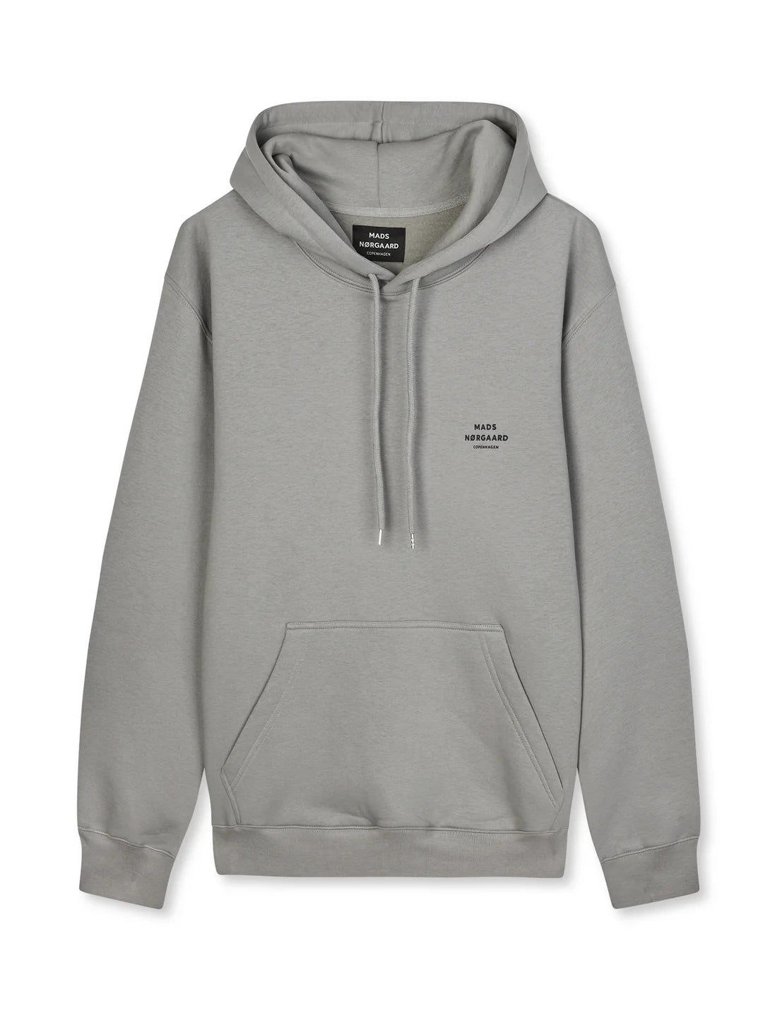 Mads Nørgaard Standard Hoodie Logo Sweat in Woodland Grey
