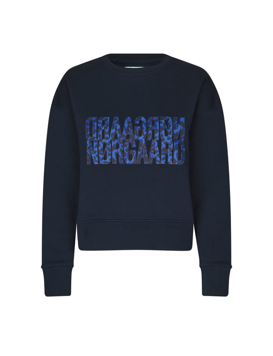 Mads Nørgaard Organic Sweat Tilvina Sweatshirt in Sky Captain